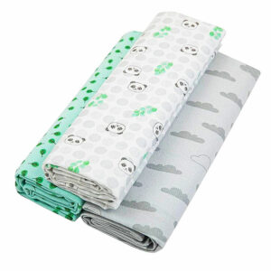 Kit Cueiro Bebê Flanelado Compose Papi 3 Unidades