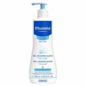 Gel Lavante Sabonete Líquido Hipoalergênico Corpo e Cabelo, Mustela Bebê, Azul, 500Ml