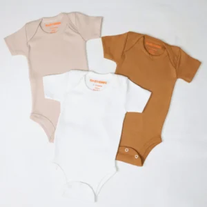 Kit 3 Body Bebê Minimalista 3 Botões Baby Greg